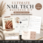 Ultimate Nail Tech Business Kit | 70+ Editable Canva Templates
