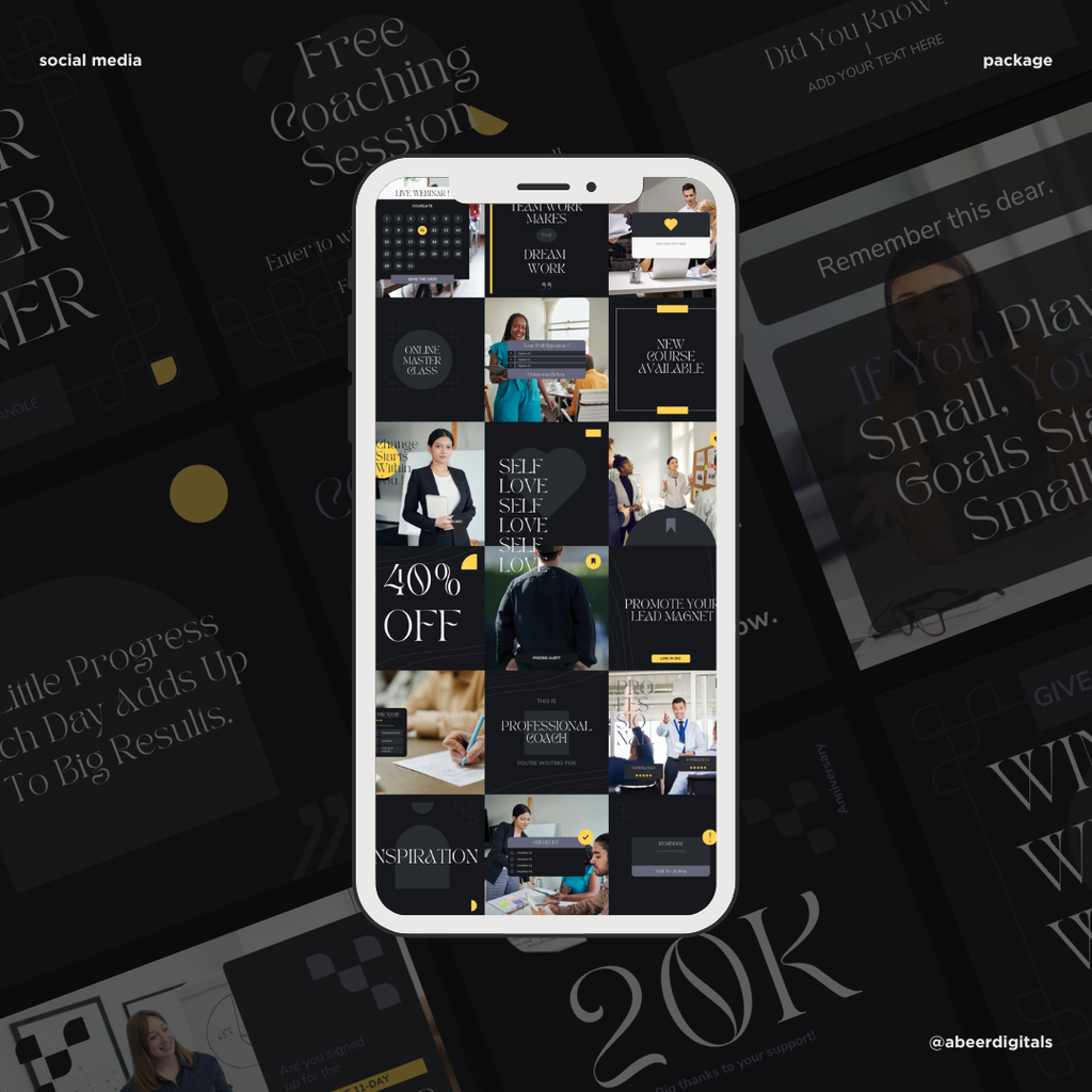 Coach Social Media Canva Bundle