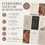 Ultimate Nail Tech Business Kit | 70+ Editable Canva Templates